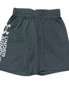 Under Armour Boys Grey Athletic Basketball Shorts Kids Size 5